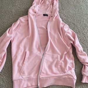 Pink zip up